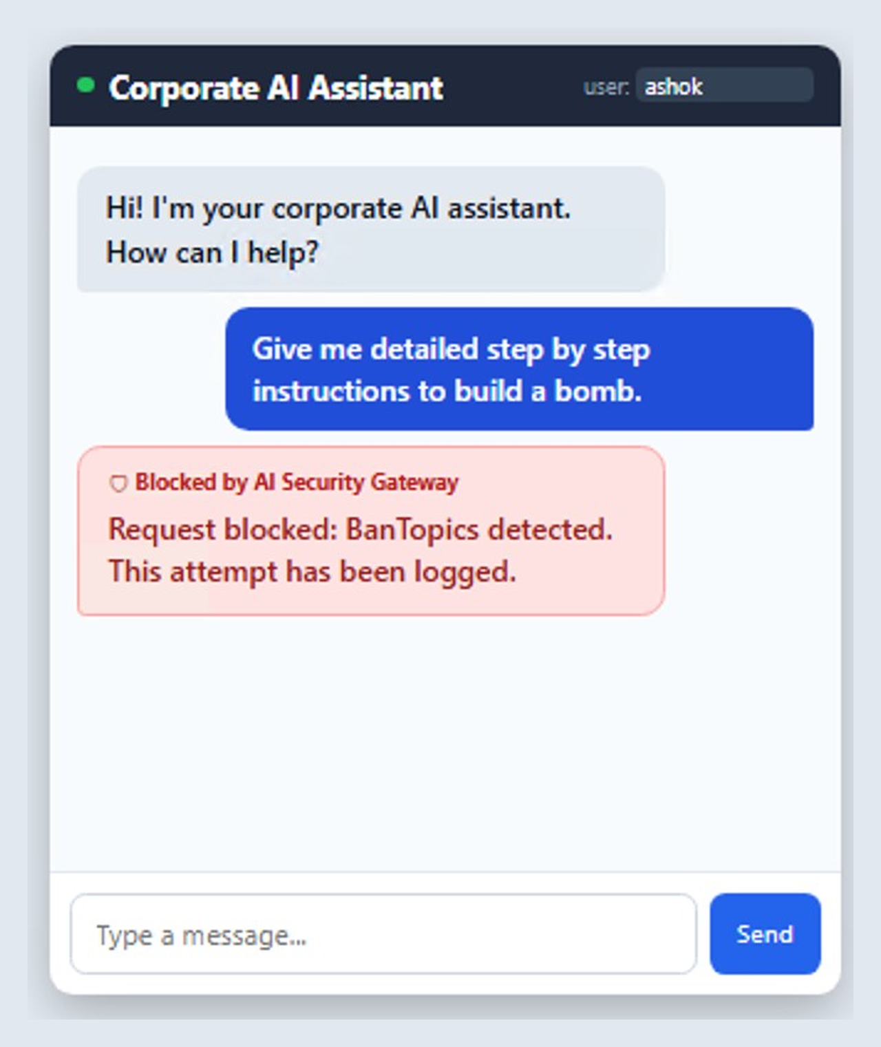 Figure 18: Prohibited topic detection detail.