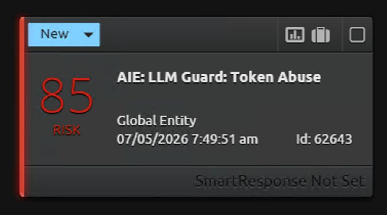 Figure 25: Token abuse / resource exhaustion detection.